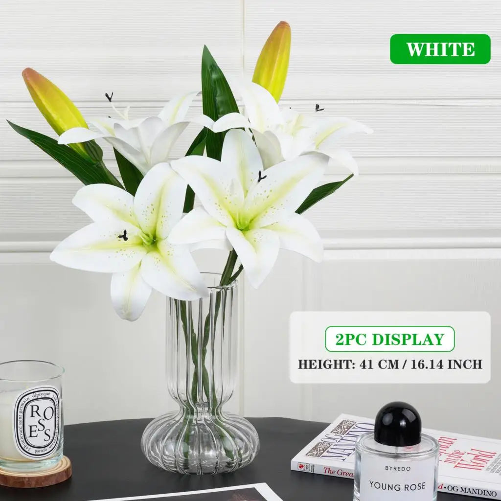 Artificial Silk Lily Bouquet