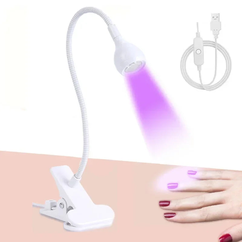 Clip-On Mini UV Nail Lamp