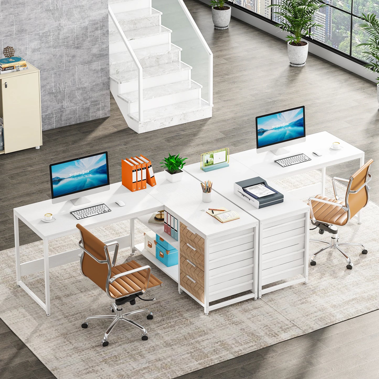 Tribesigns L-Shaped Office Desk