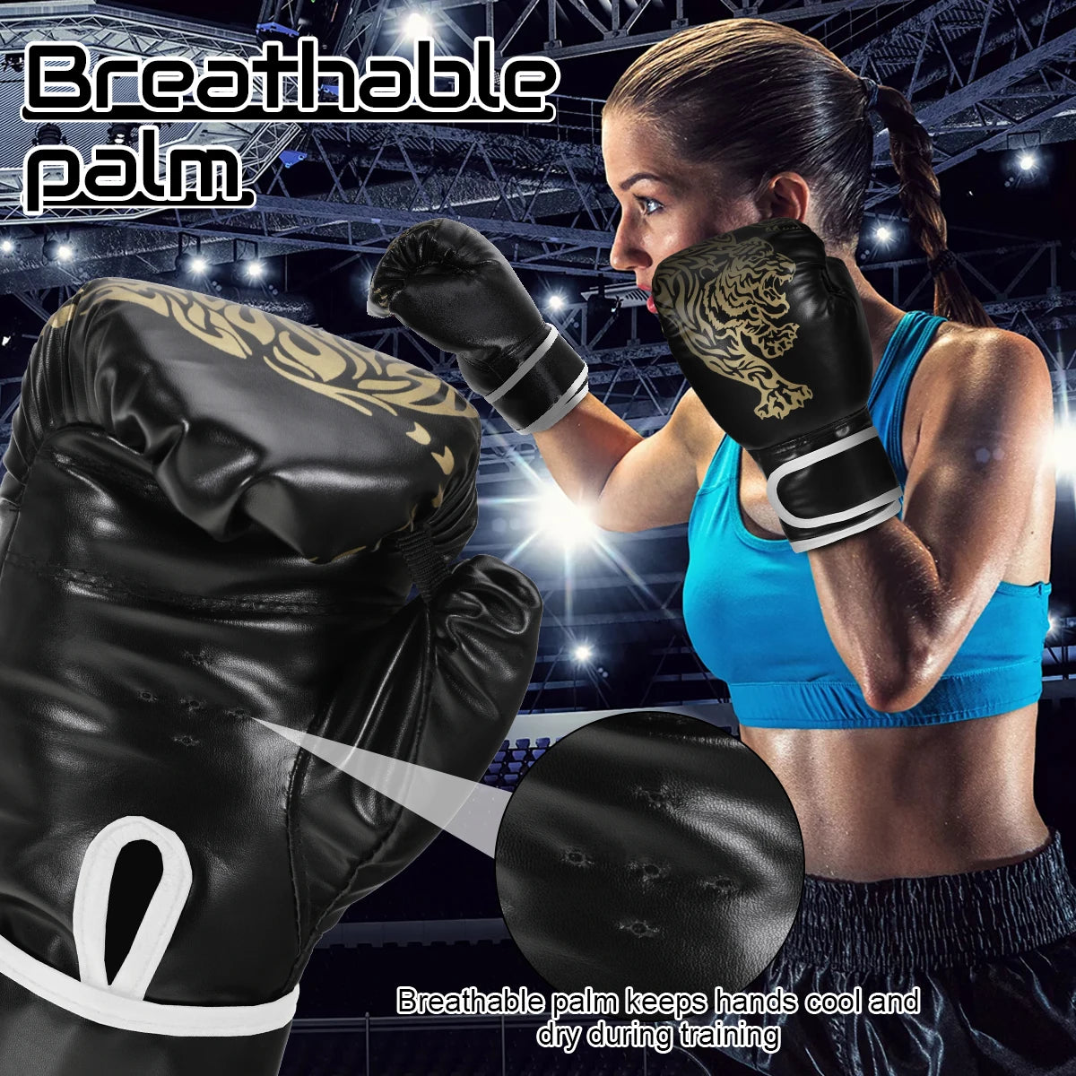 PU Leather Boxing Gloves