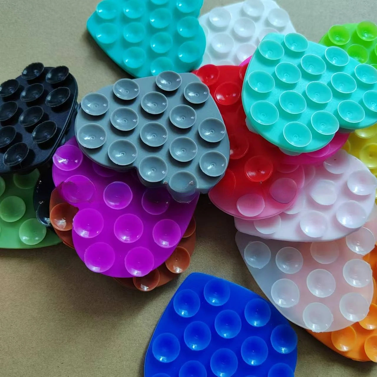 Heart Shaped Silicone Suction Sticker