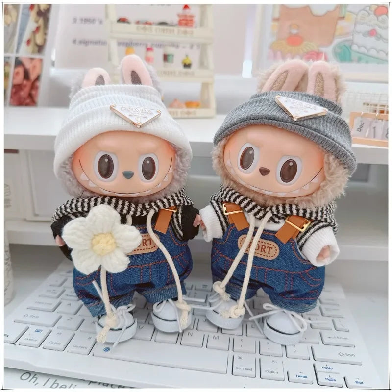 Labubu Denim Hoodie Outfit Set