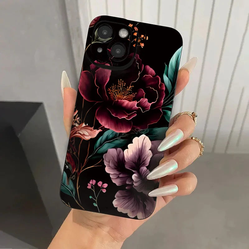 Vintage Floral iPhone TPU Cover