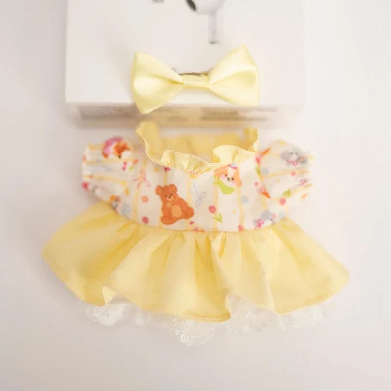 Yoocour Labubu Yellow Cartoon Outfit Set