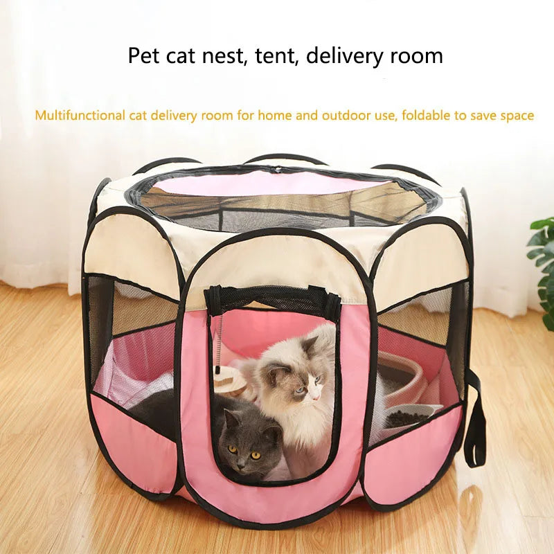 Pet Cage  Foldable Octagonal