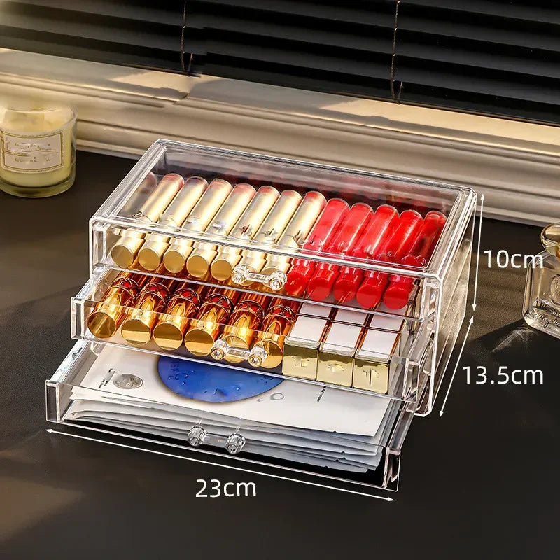 Acrylic Four-Drawer Makeup Organizer