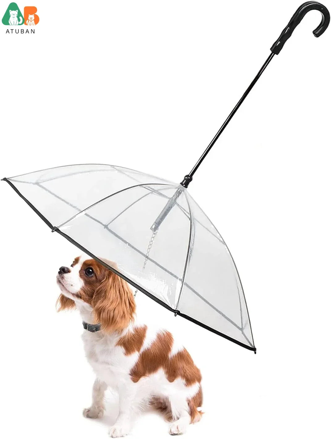 ATUBAN Clear Dog Umbrella