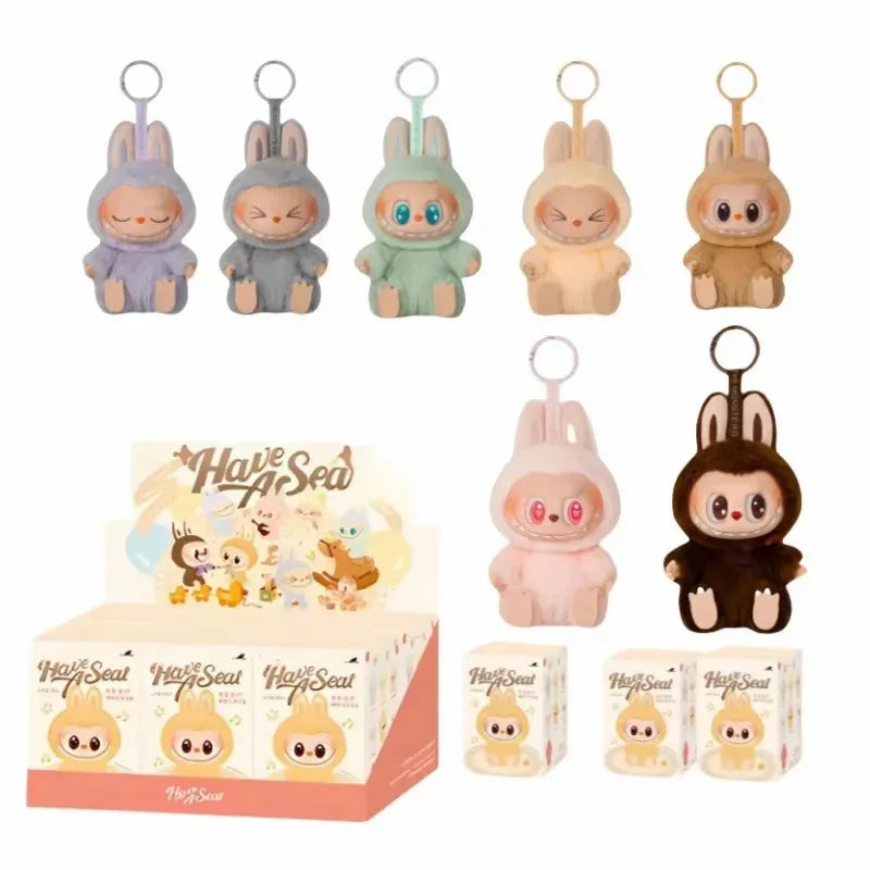 Labubu Macaron PVC Blind Box Keychain