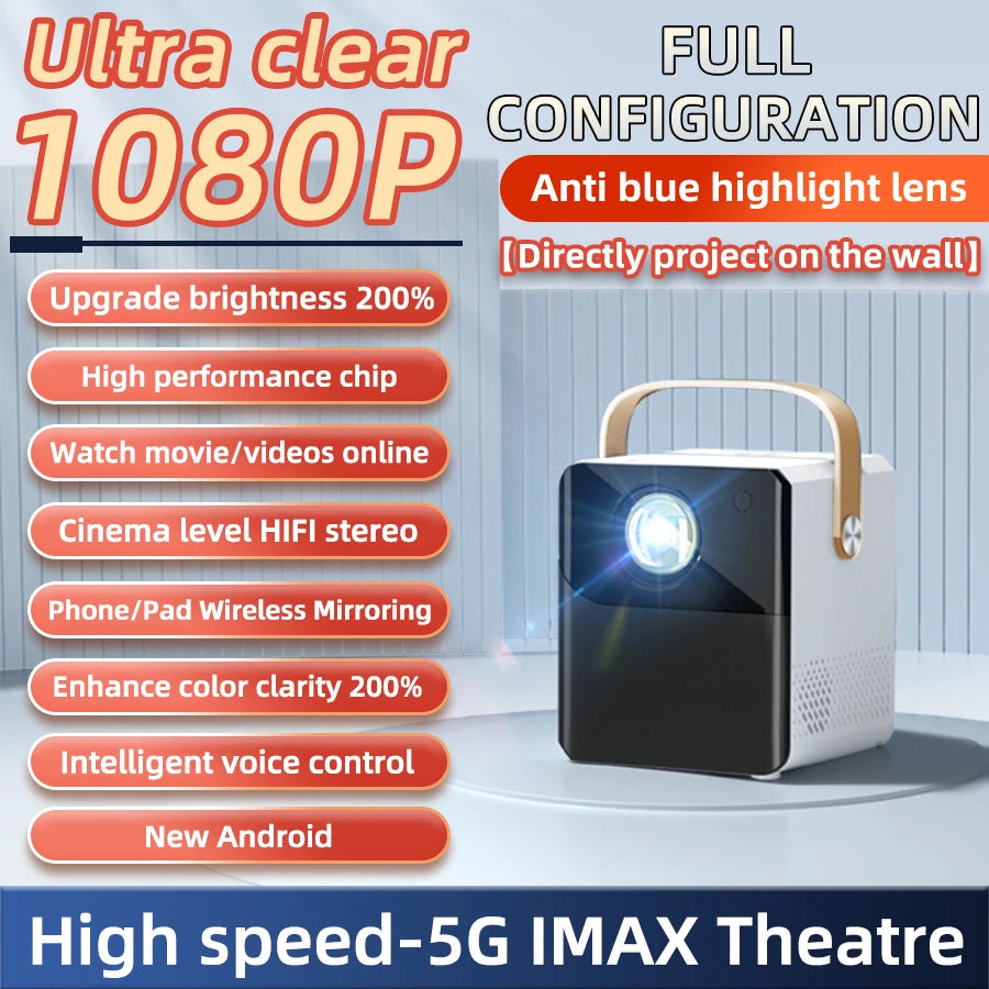 Portable 4K HD Smart Projector