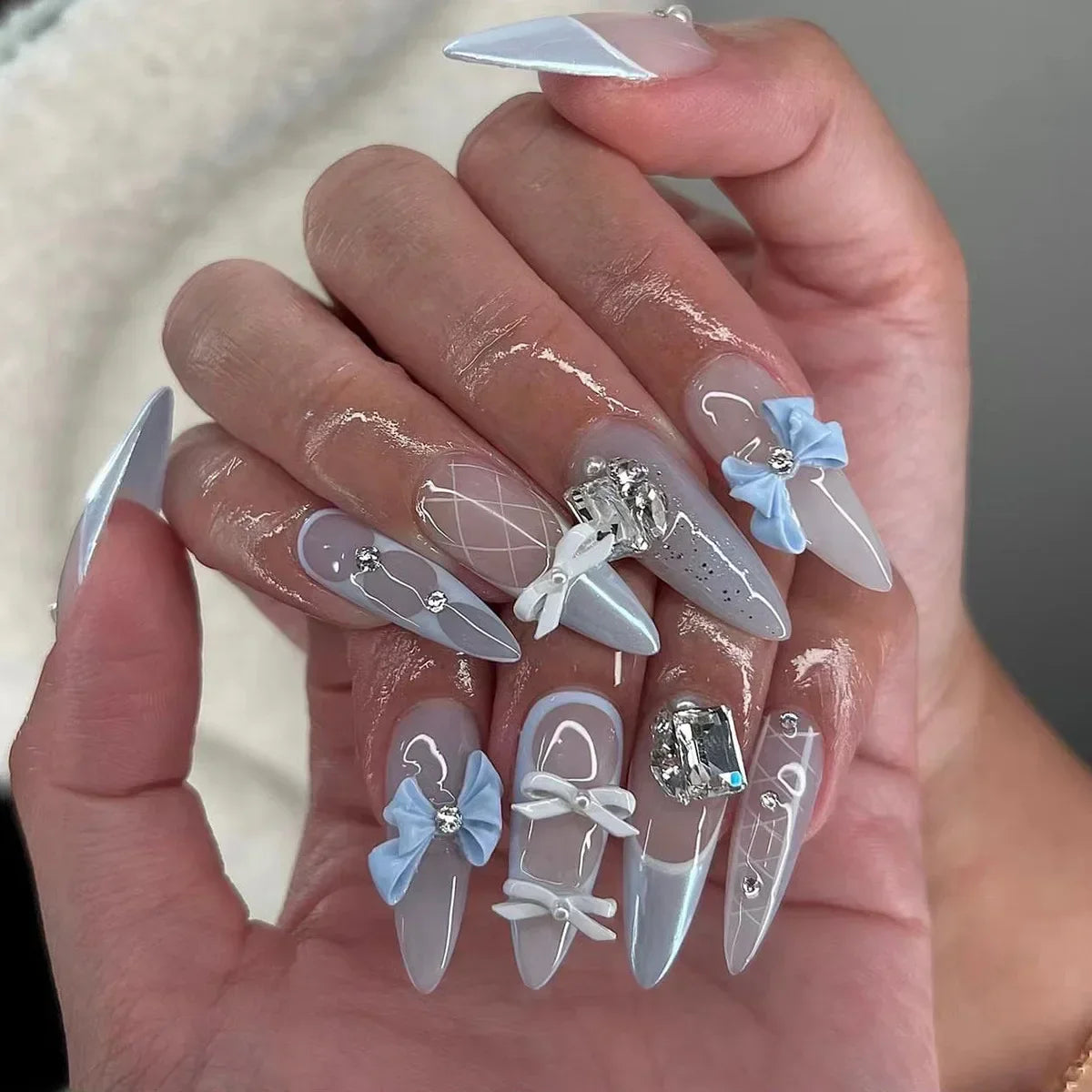 24Pcs Sweet Press-On Nail Set