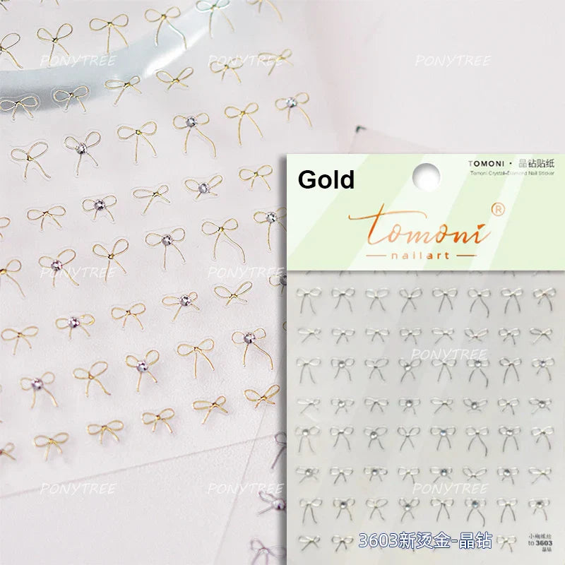 Bowknot 3D Nail Art Stickers
