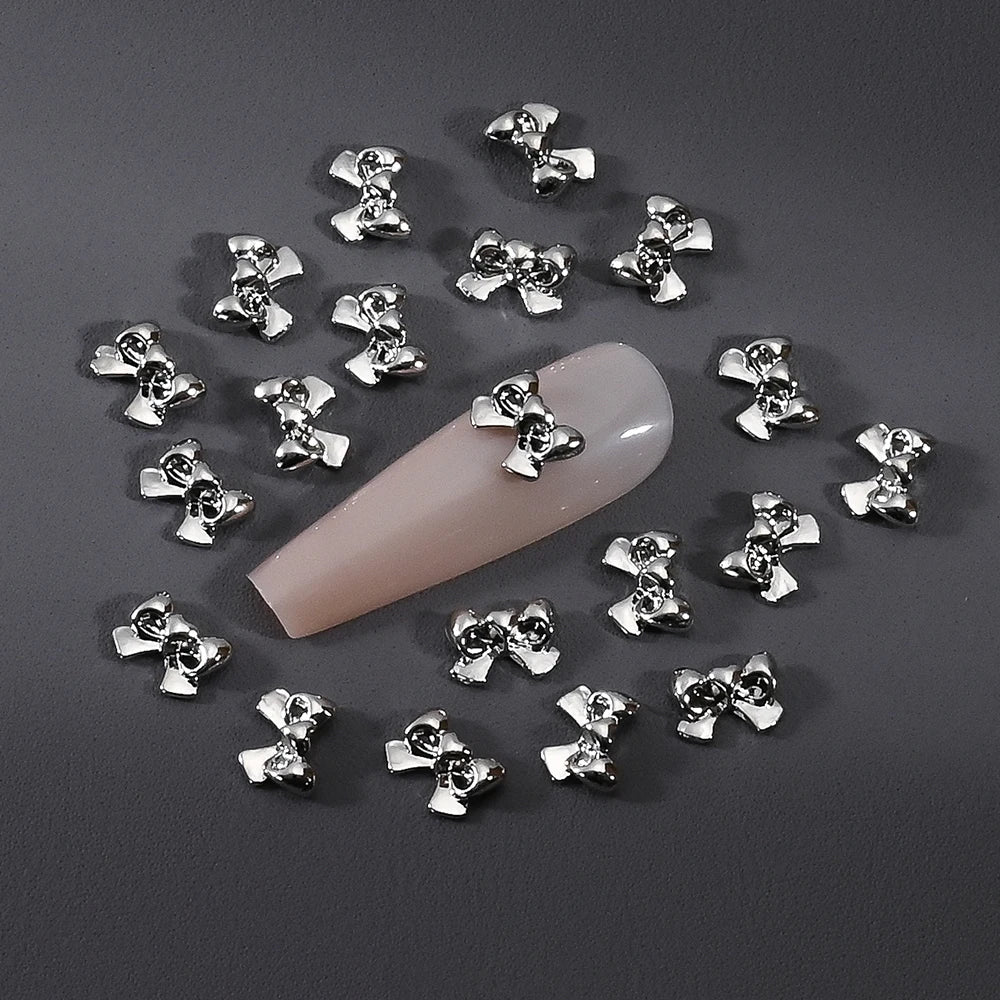 Gold/Silver Butterfly Nail Charms