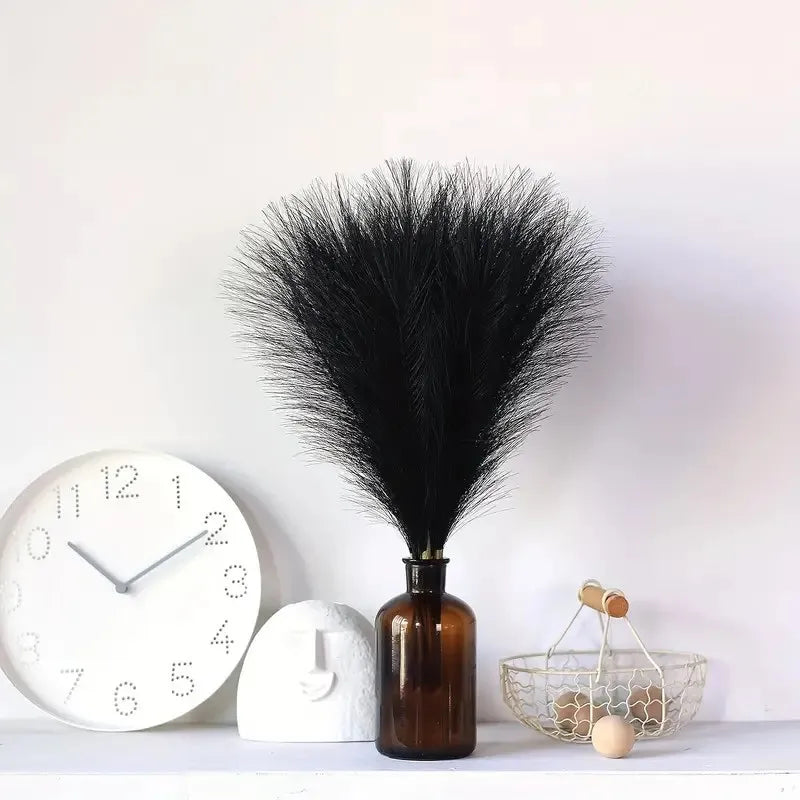 White Faux Pampas Grass Set