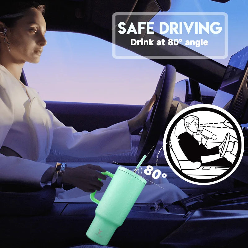 Meoky 40oz Stainless Steel Tumbler