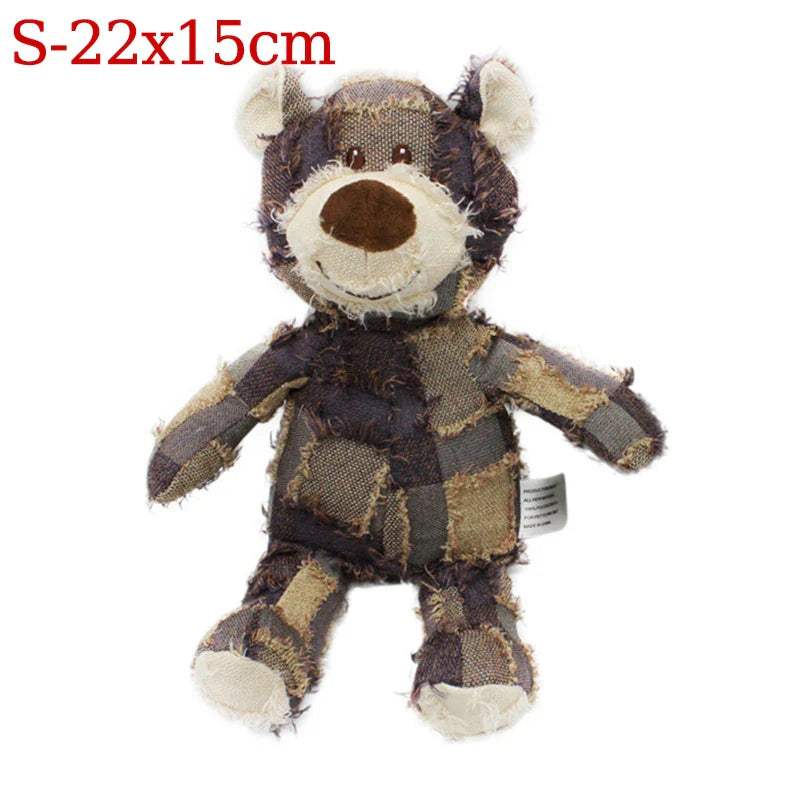 Squeaky Bear Plush Dog Toy