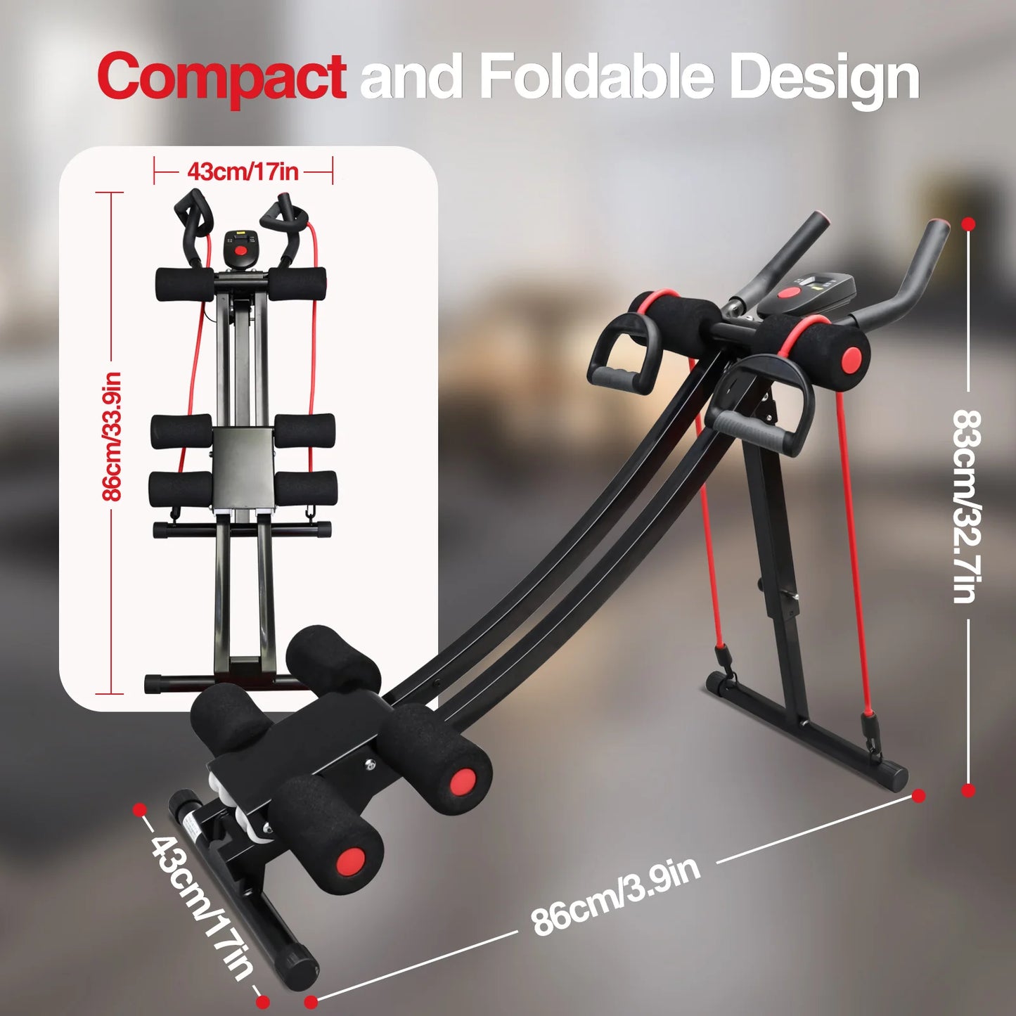 GIKPAL Foldable Ab Workout Machine