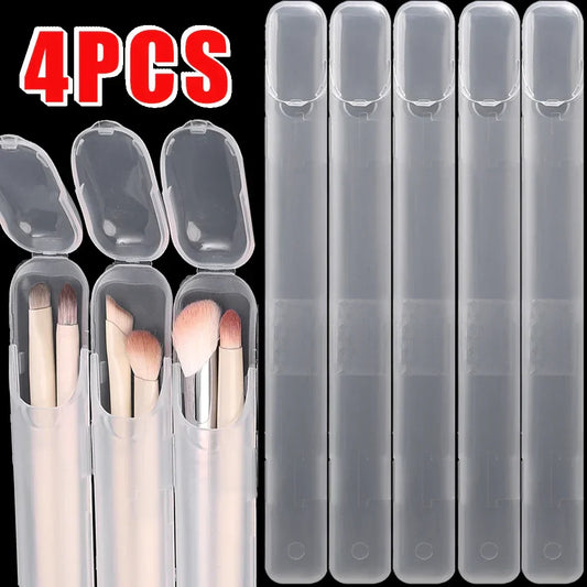 Portable Transparent Brush Storage Set