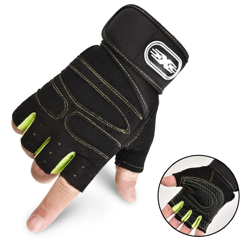 Long Wrist Fingerless Sport Gloves
