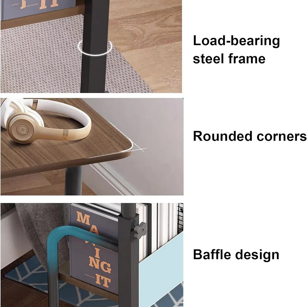YQXH Mobile Adjustable Wooden Desk