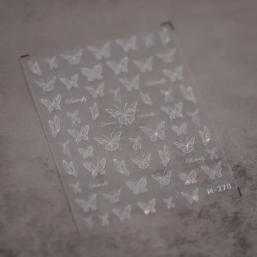 5D Spider Web Nail Sticker