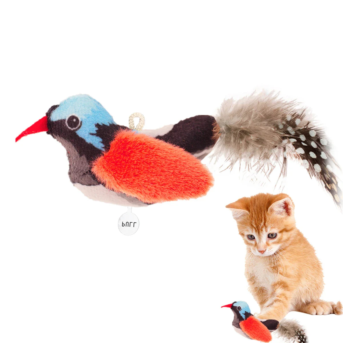 Realistic Chirping Bird Cat Toy