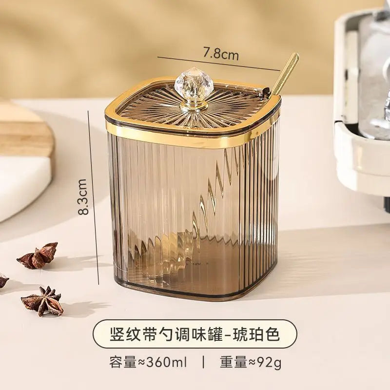 Luxury Gold Spice Jar Set