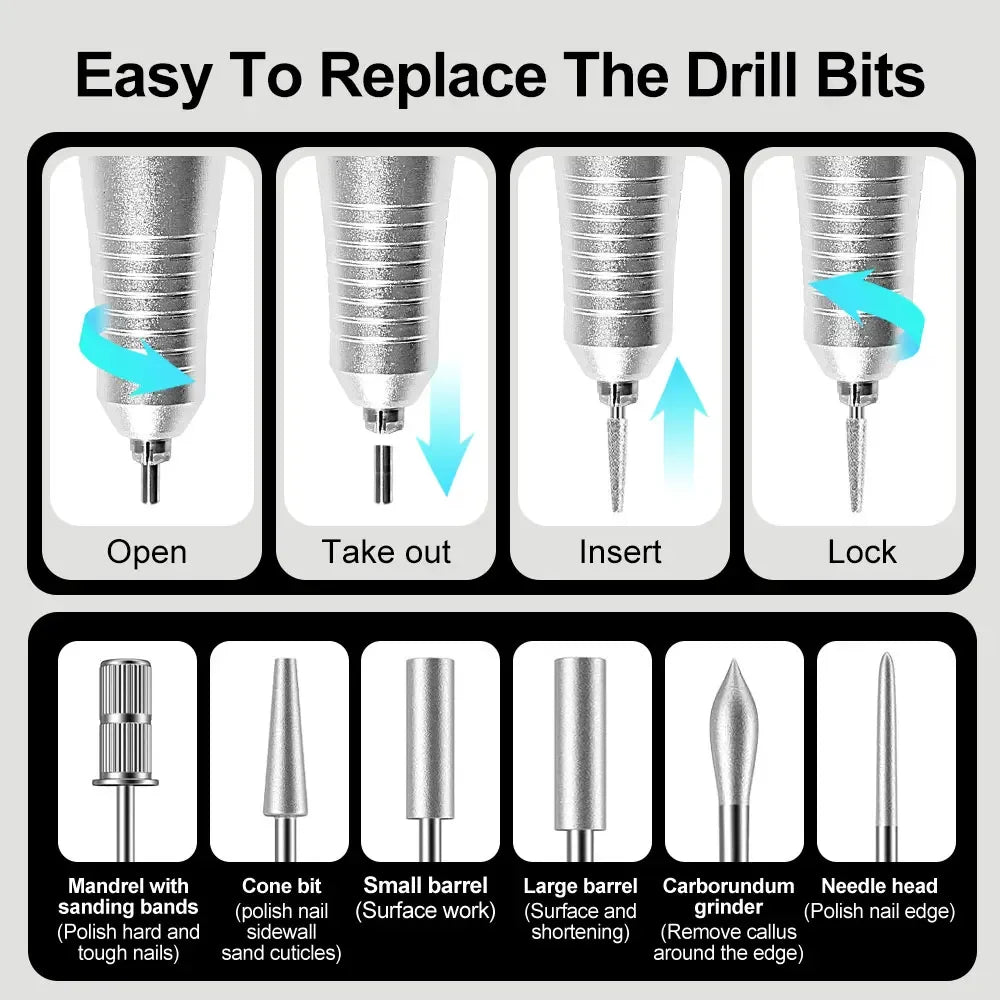 Professional 35000RPM Nail Drill