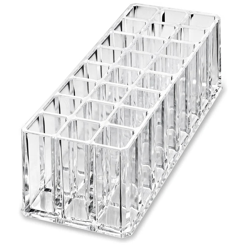 24-Slot Acrylic Makeup Organizer