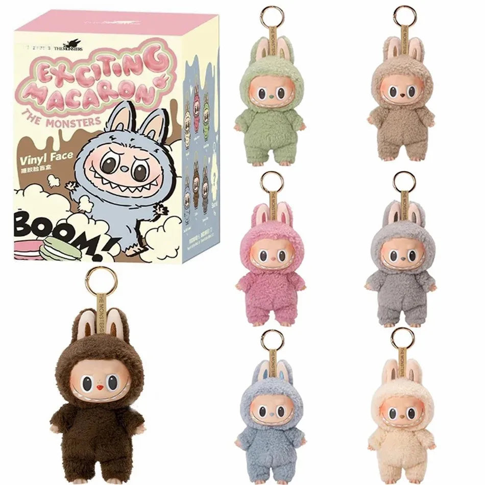 Labubu Macaron PVC Blind Box Keychain