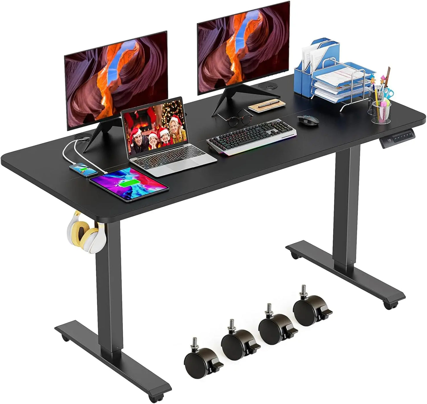 HUANZHUANG 48x24 Inch Electric Standing Desk