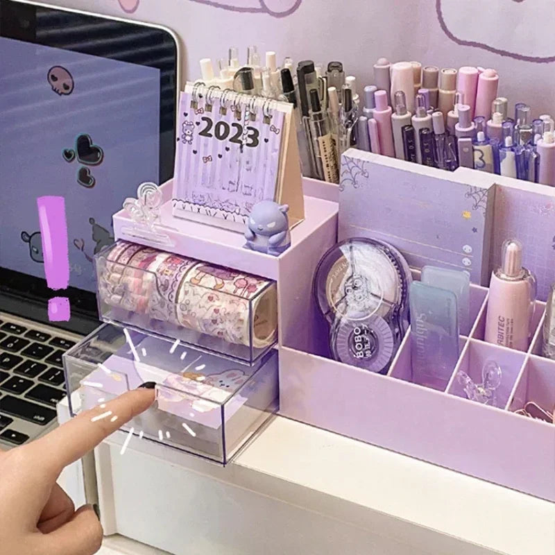 Cute Nine-Grid Desk Organizer