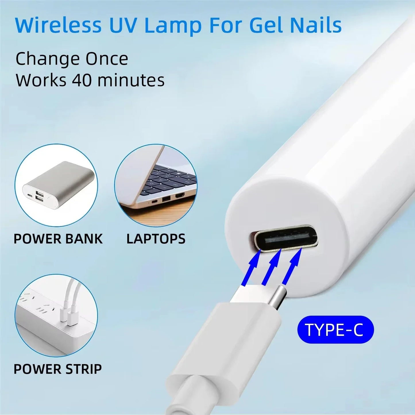 Mini Wireless Gel Nail Lamp
