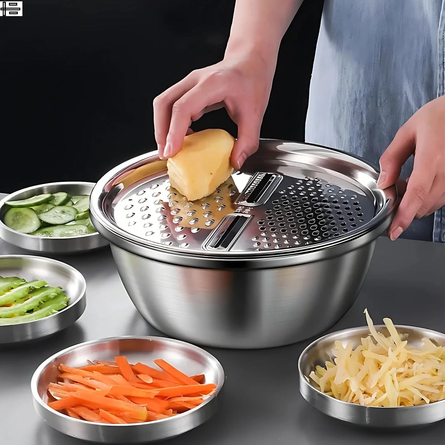 3-Piece Stainless Steel Strainer Set