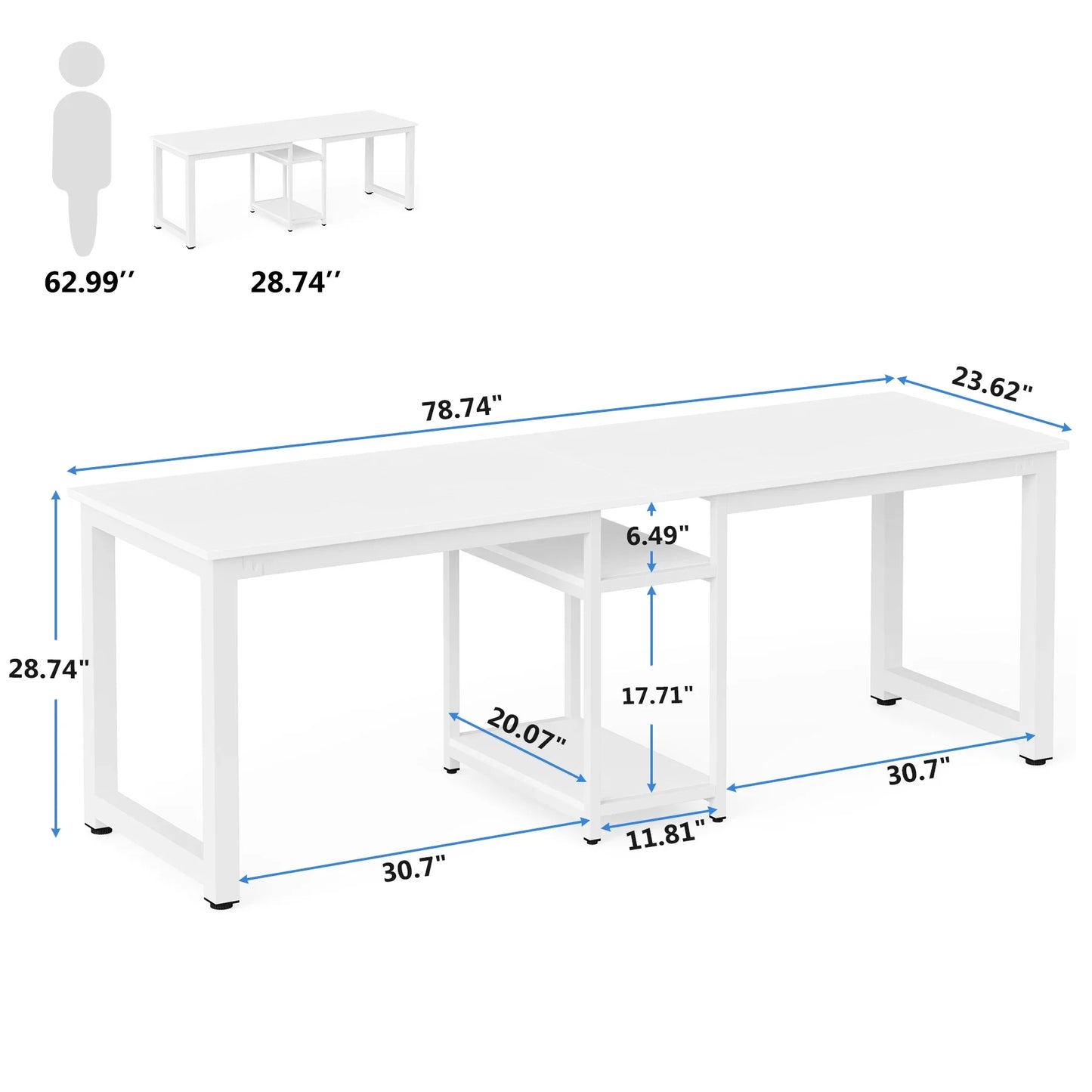 Tribesigns 78-Inch Computer Desk