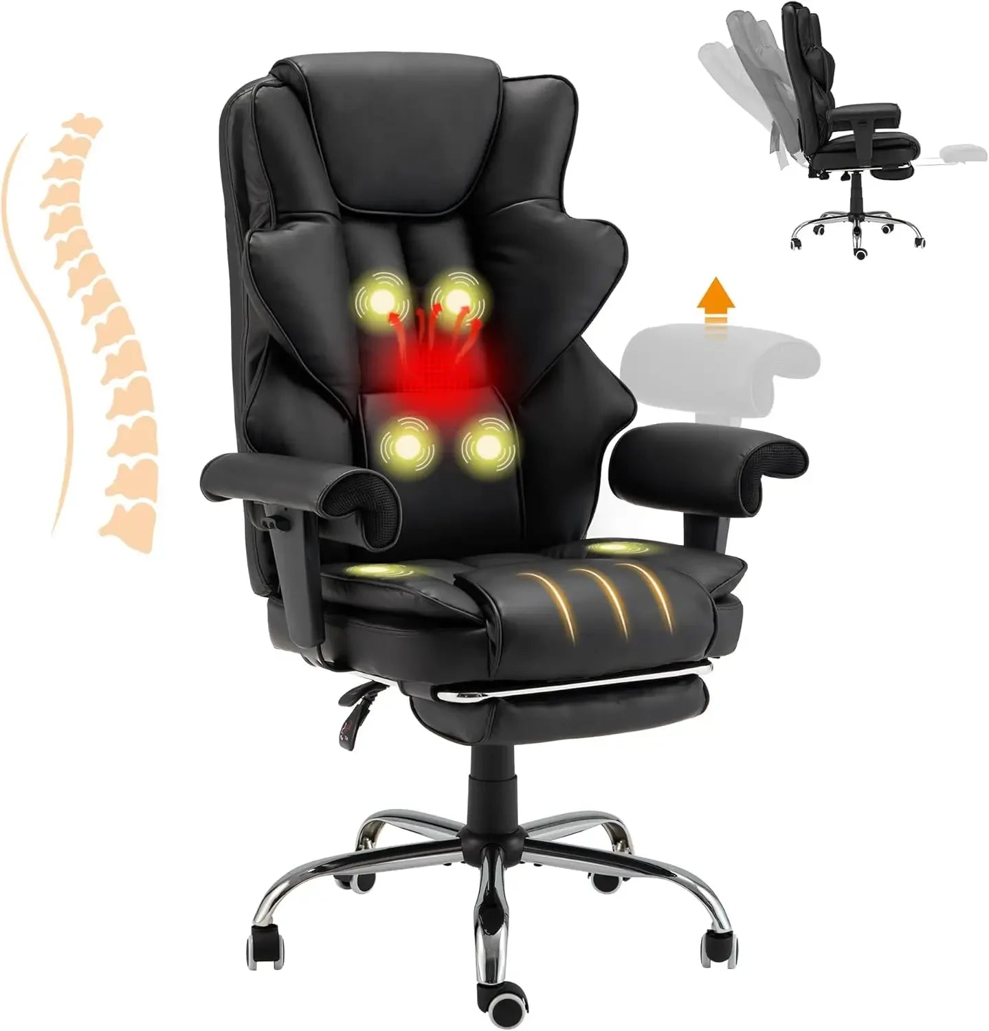 XMSJ 6-Point Massage Executive Chair