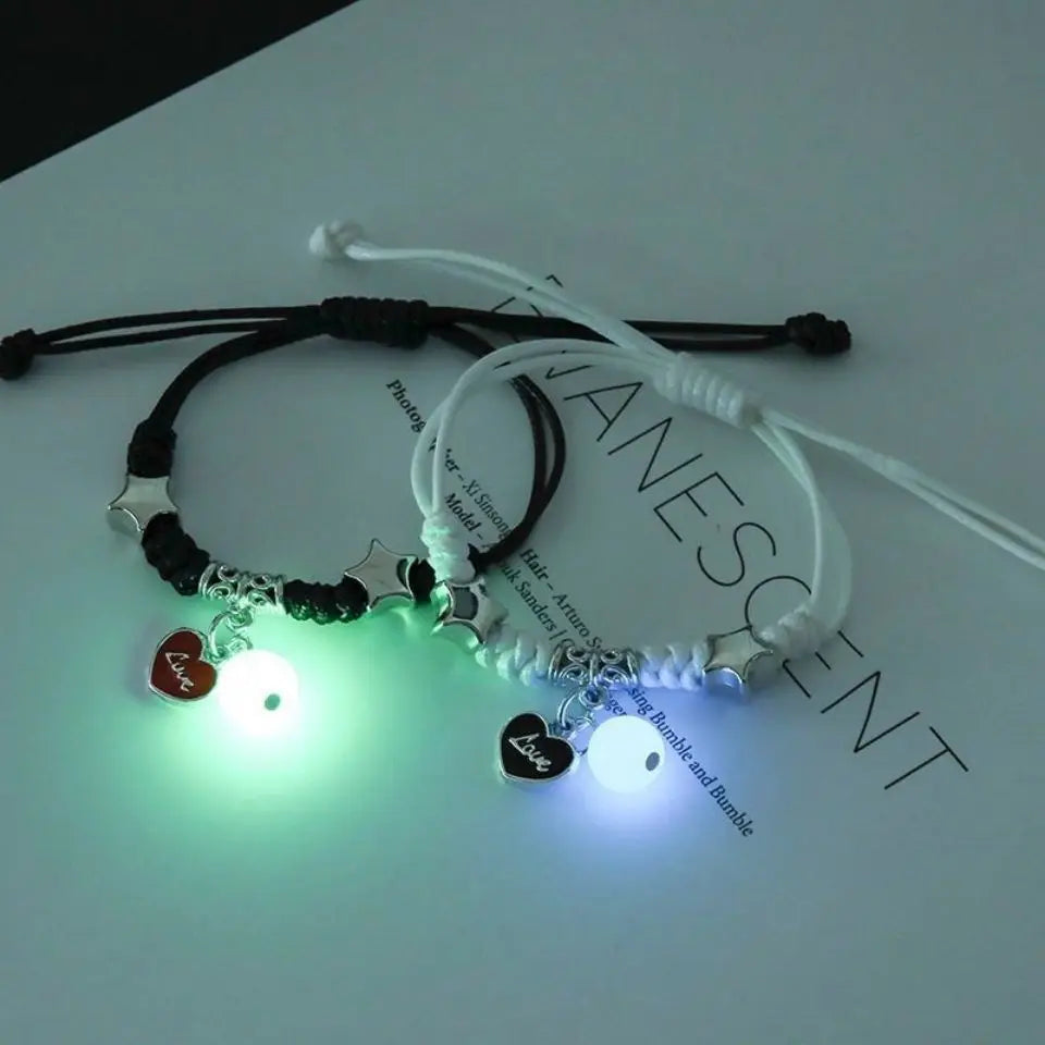 Luminous Beads Star Couple Bracelet