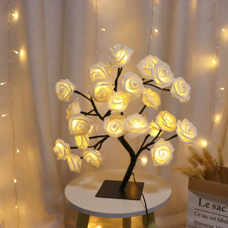 SHENZHITECH LED Rose Table Lamp