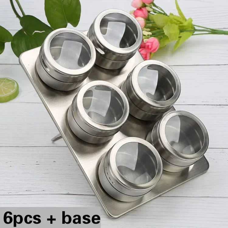 Stainless Steel Spice Tin Rack