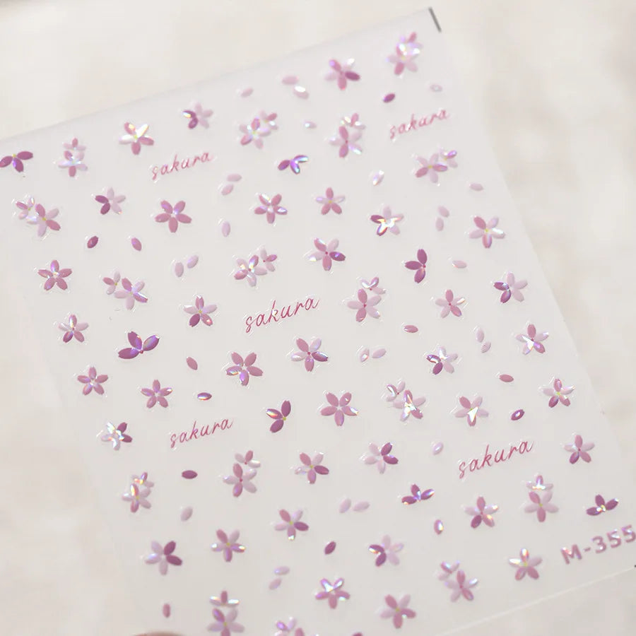 5D Spider Web Nail Sticker