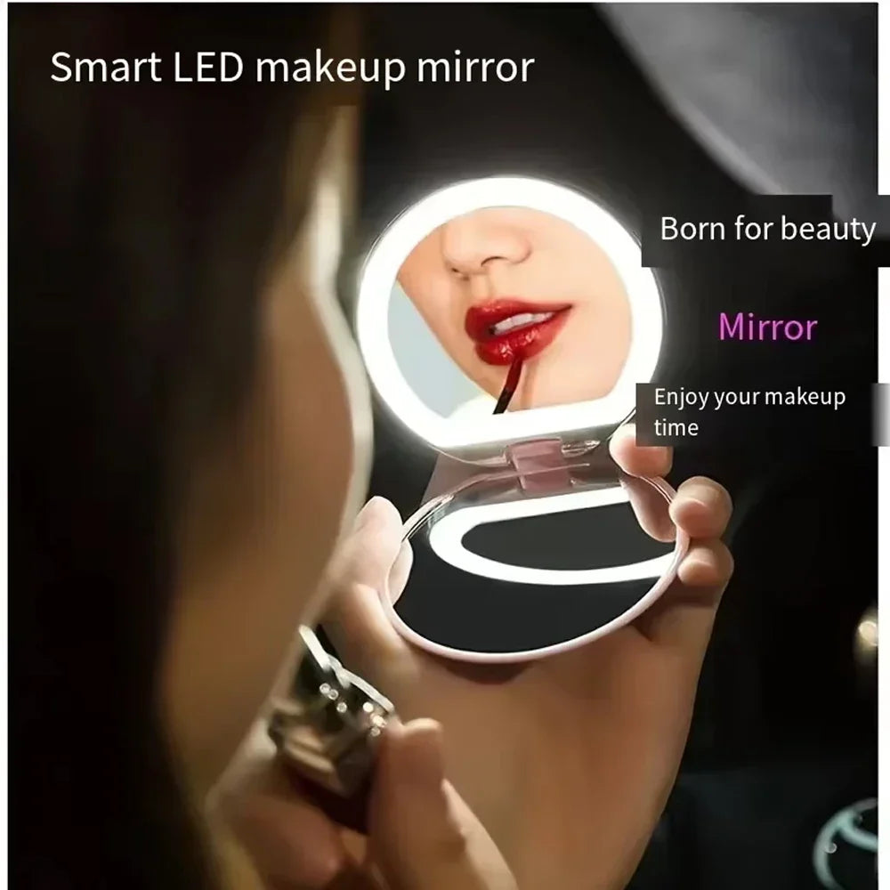 Compact LED Makeup Mirror