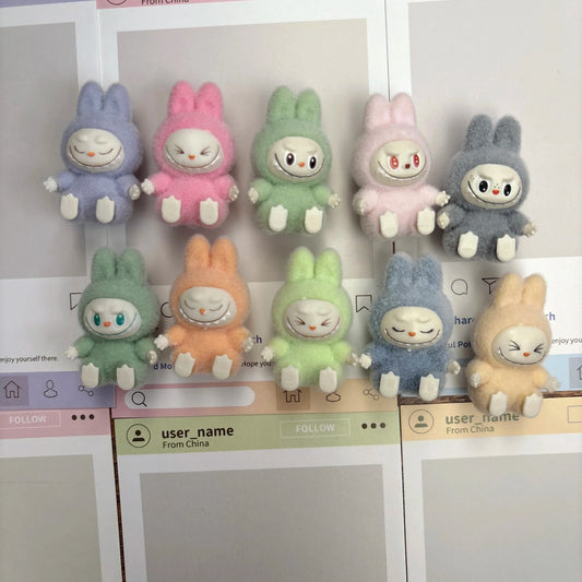 Mini Labubu Sitting Posture Action Figure Dolls