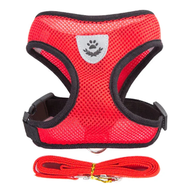 Adjustable Cat Dog Harness Set