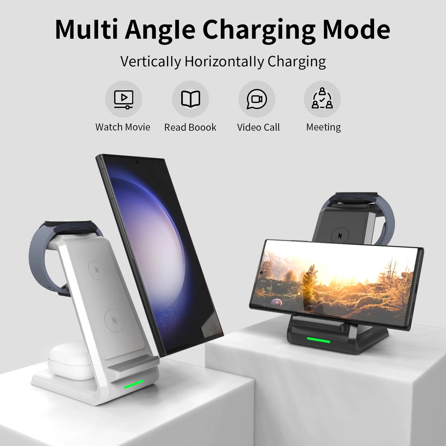 3-in-1 Fast Wireless Charger