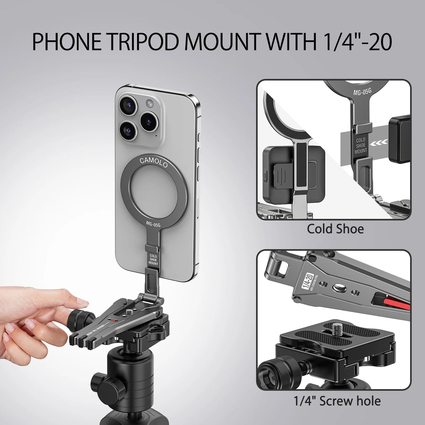 Foldable Magnetic Phone Tripod
