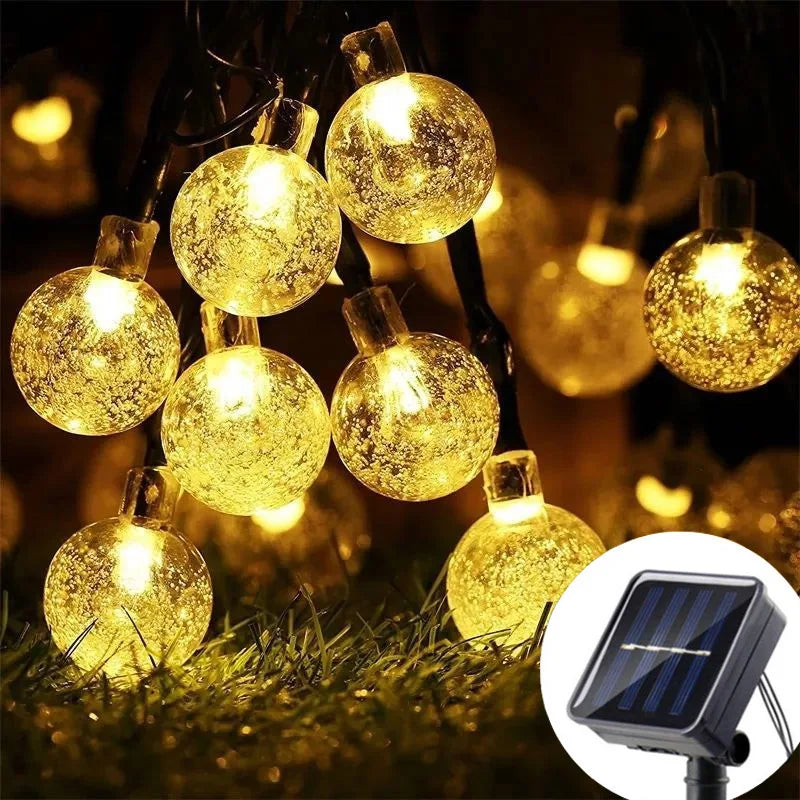 Solar LED Bubble String Lights