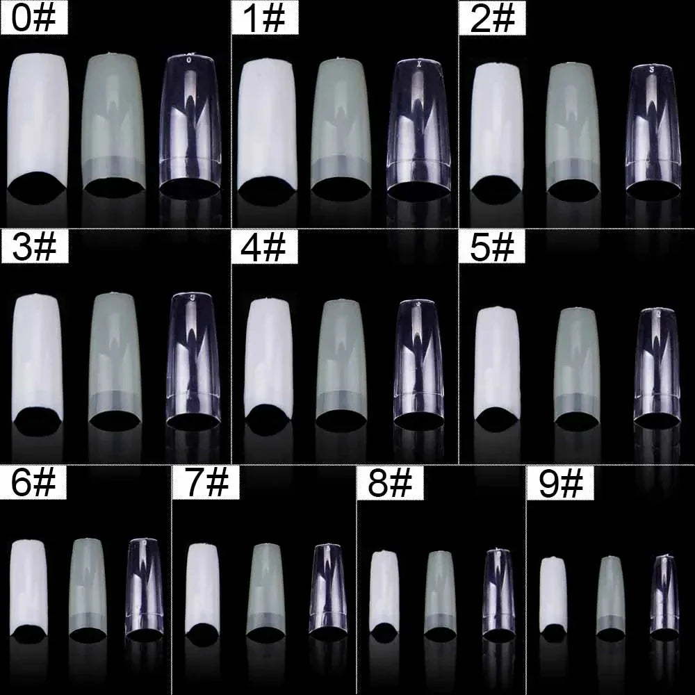 500Pcs Full Cover Nail Tips