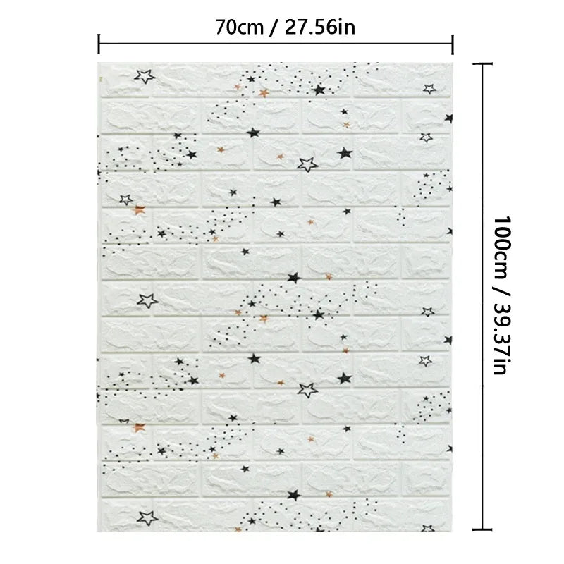 3D Brick Pattern Wall Stickers