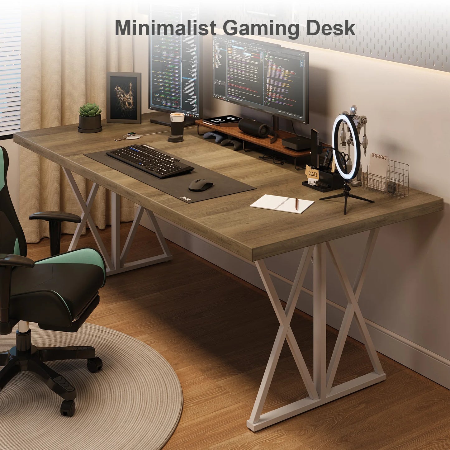 ONBRILL 71" Farmhouse Office Desk