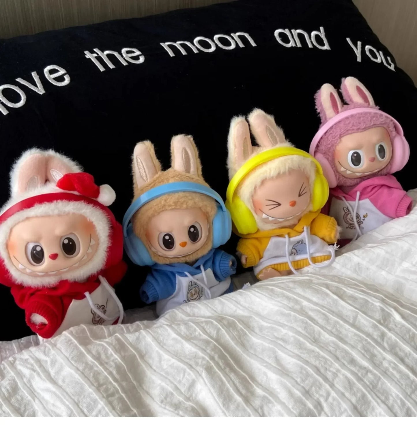 Labubu Doll Macaron Earphones