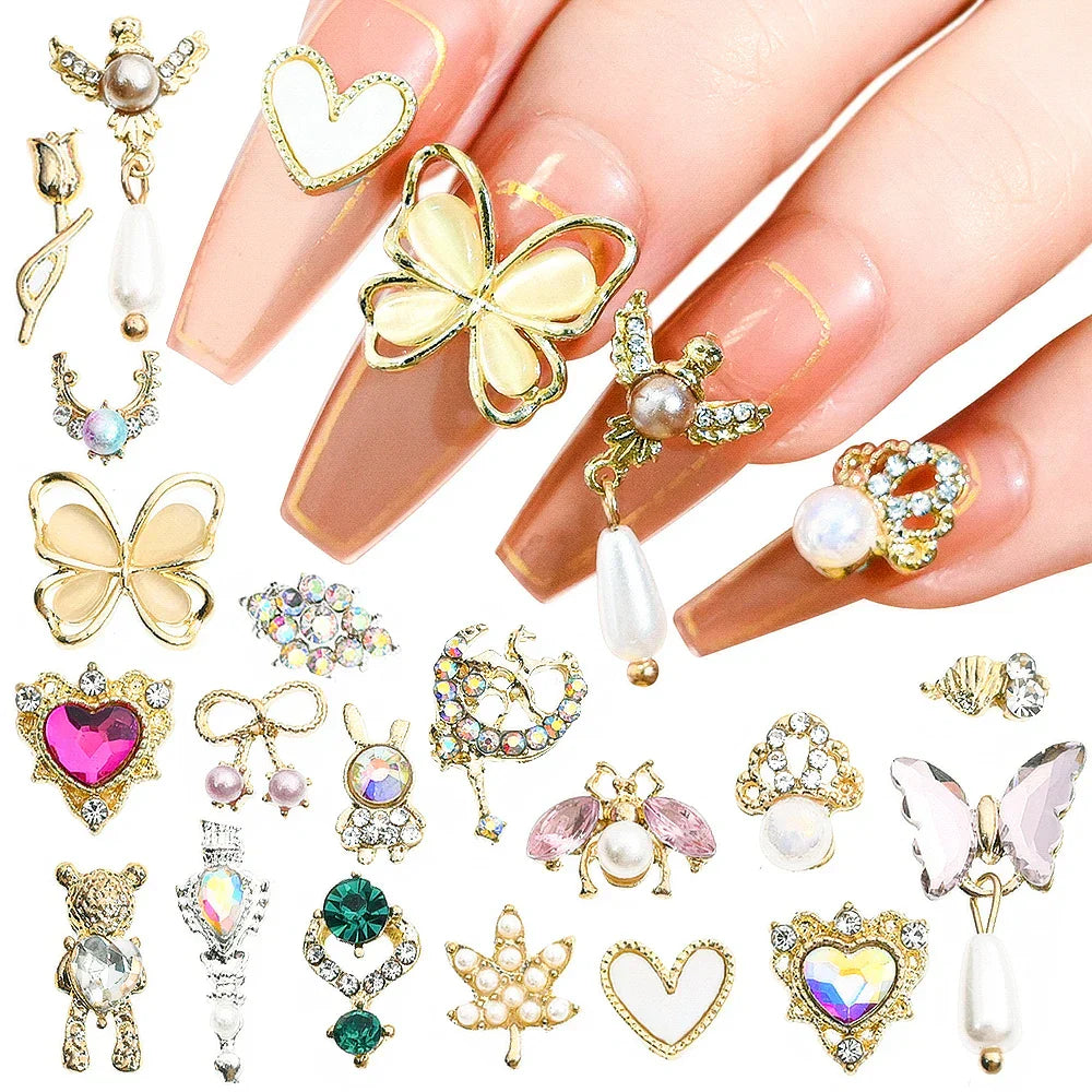 50pcs 3D Nail Art Charms